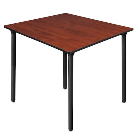 Regency Kee Folding Tables, 48 W, 48 L, 29 H, Wood, Metal Top, Cherry TBF4848CHBK